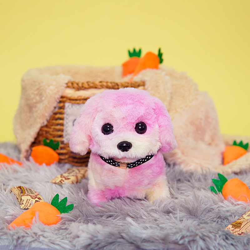 Electric Mini Tie-Dye Plush Puppy