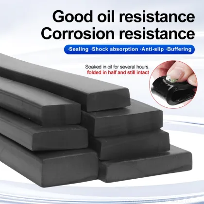 Nitrile FKM EPDM Solid Round Squar Rubber Strip