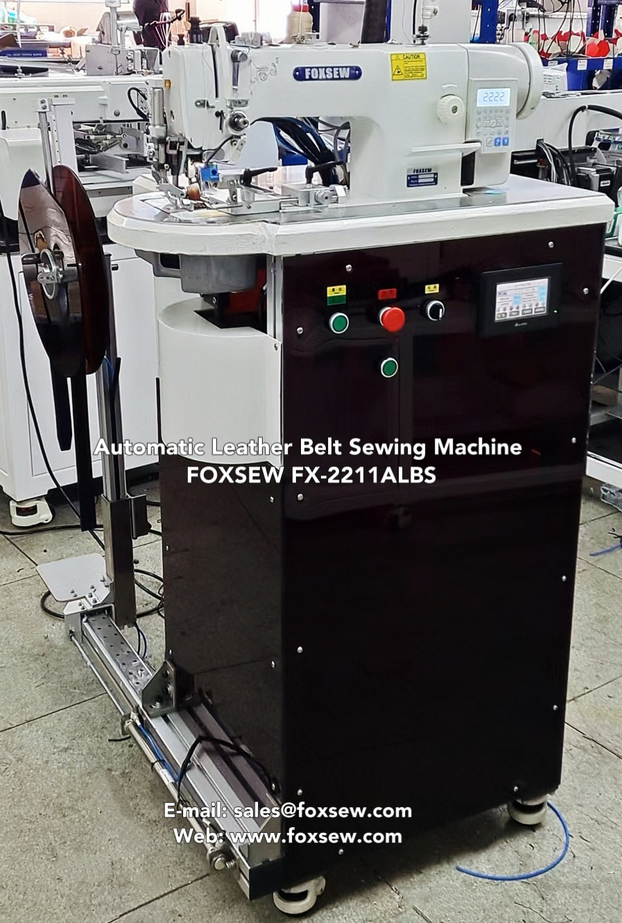 Automatic Leather Belt Sewing Machine FOXSEW 