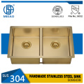 Nano 304 Stainless Steel Golden Handmade Kitchen Sink