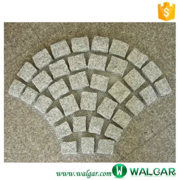 Fan Shape Granite Mesh Cobblestone Pavers