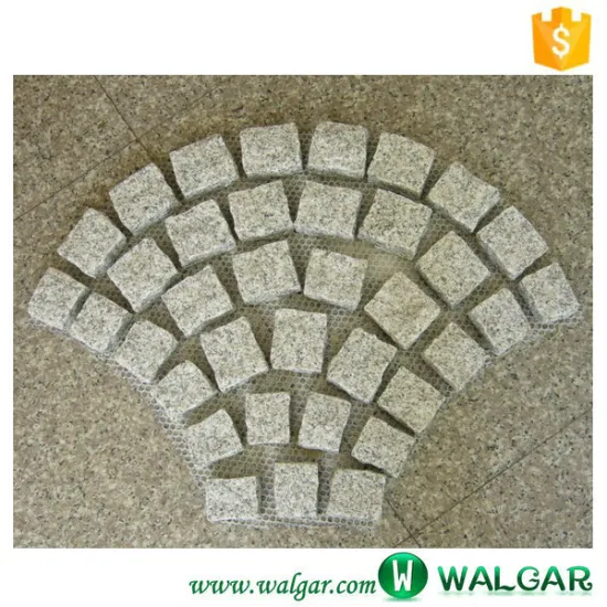 Fan Shape Granite Mesh Cobblestone Pavers