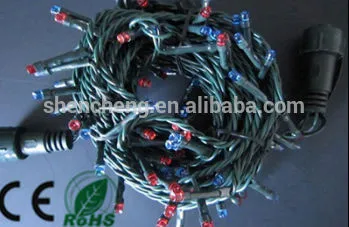 80LED steady string with connecter christmas led lights