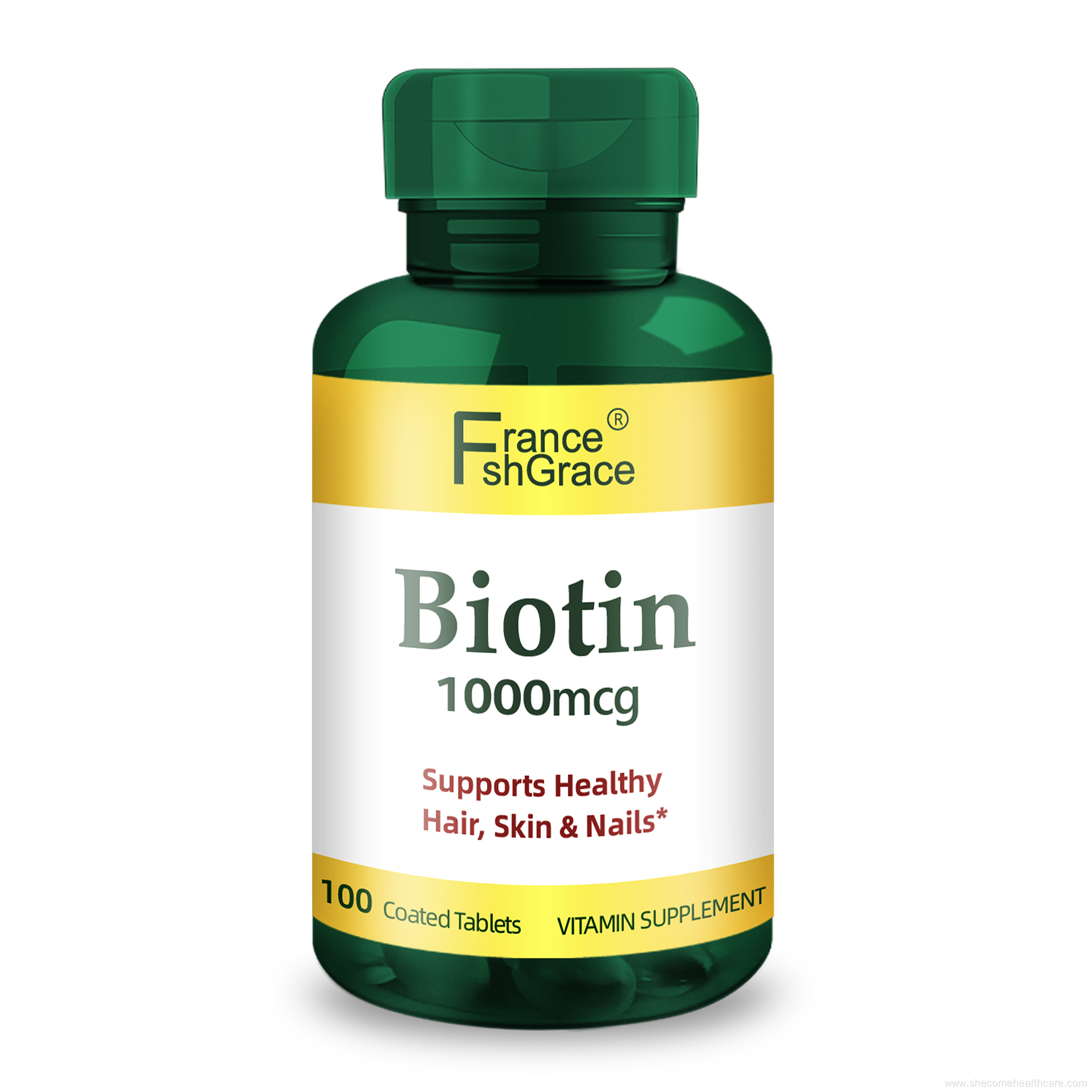 Biotin Supports Healthy Hair Rapid Release Vitamin tablets