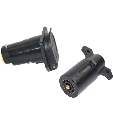 Kampçı için 12V 7pin römork soketi ve fiş kiti - Amerikan konektör adaptörü