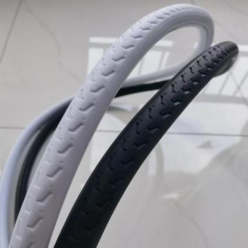 700X23c bike airless white tire non-air tire