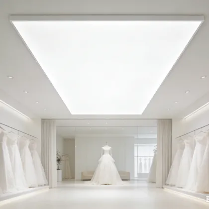 Indoor LED ceiling light comfort