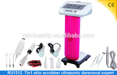 YL-1312B Floor stand galvanic and ultrasonic facial massager 7 in1 CE approved
