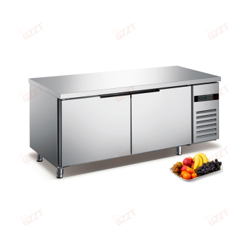 Copper Pipe Stainless Steel Commercial Freezer Workbench Refrigerator