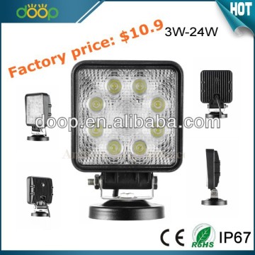 Hot sales 24w led work light, Front Bumper Lights 12v 24v