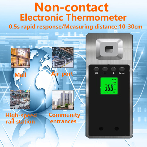 Automatic infrared thermometer for human induction