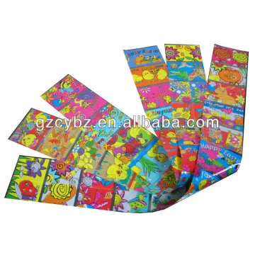 14*181mm PVC shrink wrapping labels for stationery