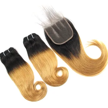 colored two tone wholesale hair weave distributors with free weave hair packs