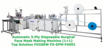 Automatic 3-Ply Disposable Face Mask Making Machine