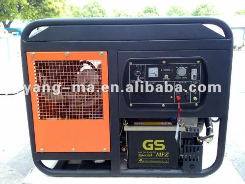 250/300A Air cooled two cylinder twin engine powered DC Diesel welder generator
