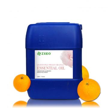 Óleo essencial de laranja doce Quintuplo Dimaterapia com óleo de óleo de laranja doce Aromaterapia ou limpeza doméstica