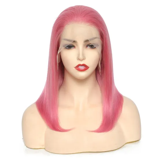 10a Brazilian Virgin Human Hair Cuticle Aligned Bob Wig For Sale Full Custom Transparent Lace Straight Hair Wig Short Bob Style