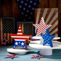 3 Pieces Independence Day Wooden Star Signs