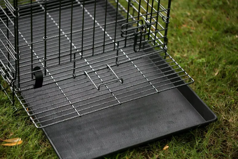 Foldable Iron Pet Carrier Cage for Dogs and Cats
