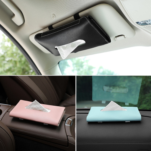 1 Pcs Car Tissue Box Towel Sets Car Sun Visor Tissue Box Holder Auto Interior Storage Decoration for BMW Car Accessories