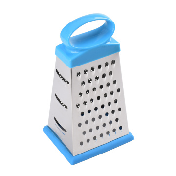 stainless steel 4-sided boxed grater with rubber base