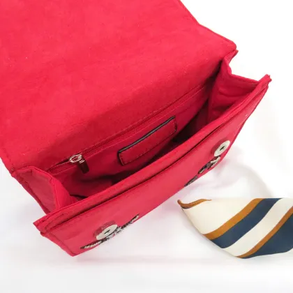 Velvet sequin embroidery decoration Shoulder Bag