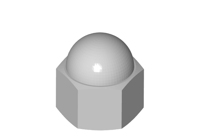 Standard Hex Domed Cap Nut