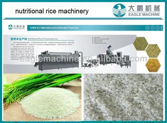 Instant Artificial Rice Making Equipments
