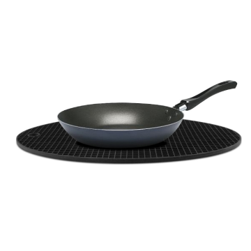 Özel oval silikon trivet paspas pot tutucular mat