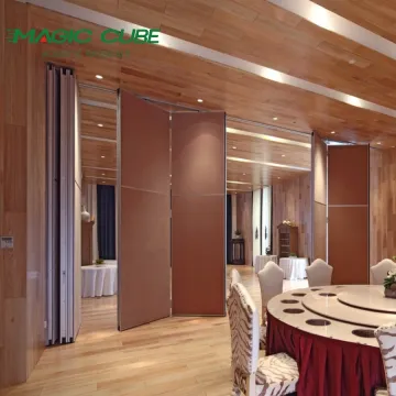 decorative solid sliding wooden partition panel