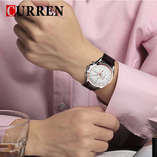 curren diamond master men watch japan movt quartz wristwatch