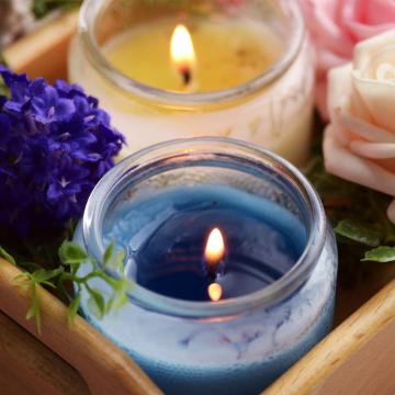 Luxus duftender Glaskörper-Kerzengeschenk-Set