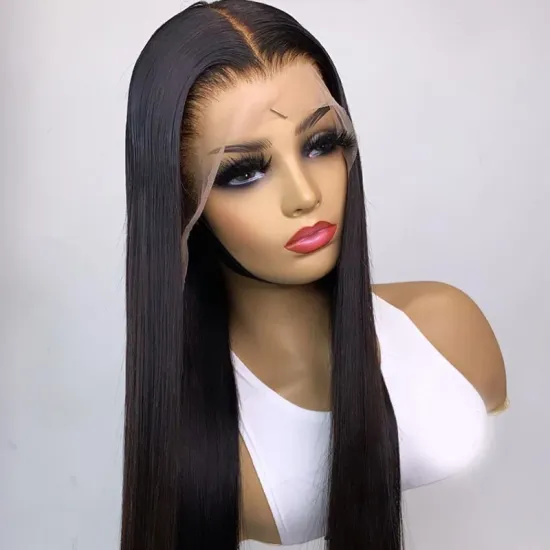 Cheap Raw Brazilian Virgin Cuticle Aligned Human Hair Transparent Lace Front Wig Natural Human Hair Hd Full Lace Frontal Wig