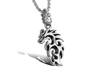 Chinese character dragon necklace pendant with low price