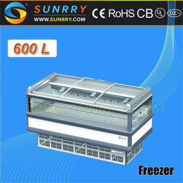 Air Cooling Supermarket Promotional Floor Display Stand Island Freezer 1850MM Length (SY-SIS185A SUNRRY)
