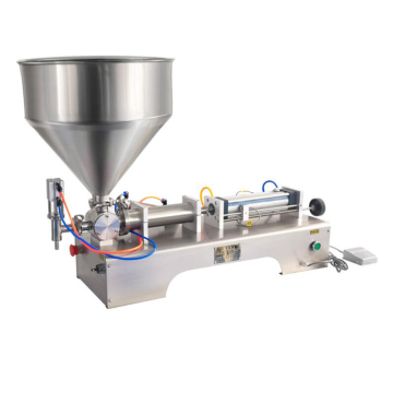 High Precision Filling Machine for Thick Liquids and Pastes Including Peanut Butter, Lotion, Cream, Jams, Honey, and More