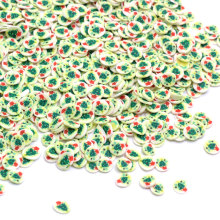 الجملة 5 مللي متر شريحة بوليمر بوليمر كالي شكل دائري رشاشات مع شجرة عيد الميلاد مصغرة للفن الوحل والأظافر