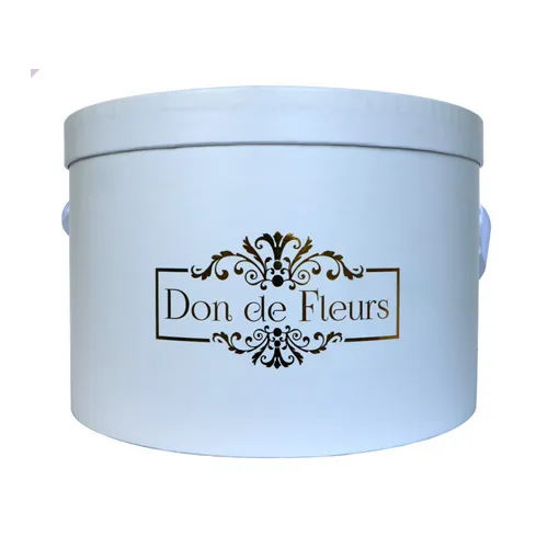 High quality Round Logo Print Hat Gift Box