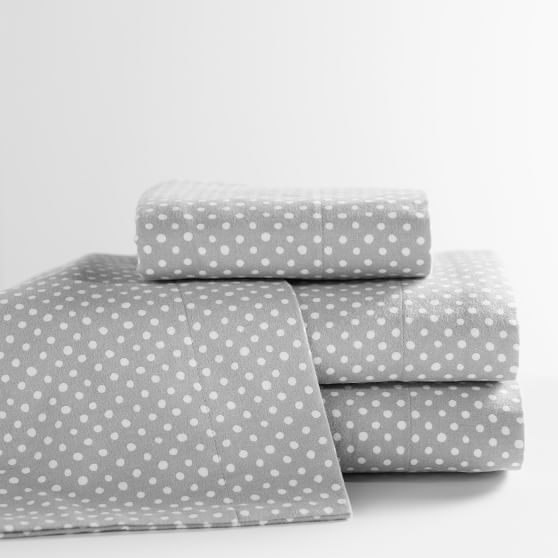 Egyptian cotton snow dot sheets