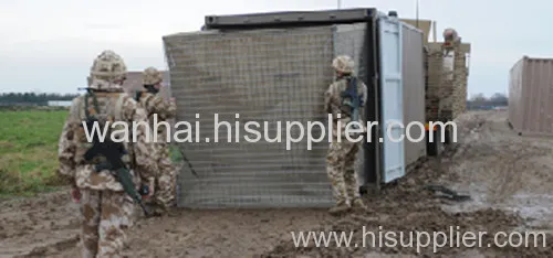 Hesco Barrier Wire Mesh Stone Wall 