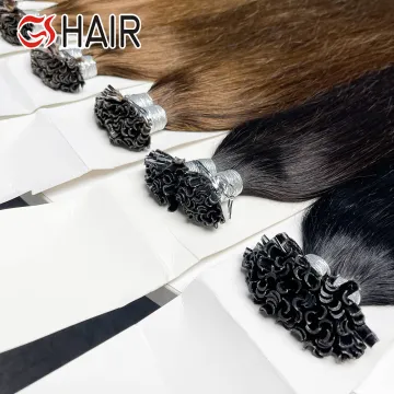 GS U Tip Hair Wholesale Factory - Double Drawn Unprocessed Russian Pre Bonded Nail Tip/U Tip Hair Extension