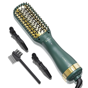 Professional 3-in-1 Electric Blow Dryer, Straightener, and Volumizer Comb Hair Dryer