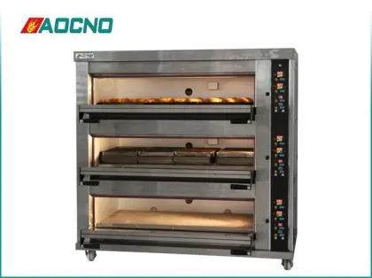 Commercial Used 32-Tray Bakery Bagel Rotary Gas Oven