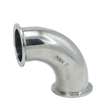 SS304 DN40 Hygienic 90 Degree Clamped Elbow Bend with Mirror Finish