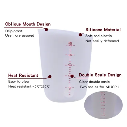 Silicone Measuring Cup Scale Baking Tool
