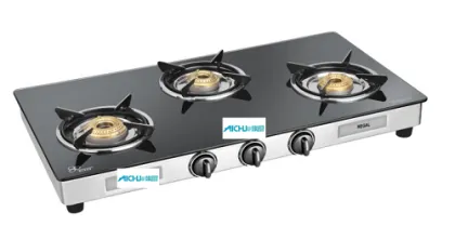 Regal 3 Burner Toughened Glass Cooktop