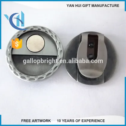 Promotional magnetic golf hat clip