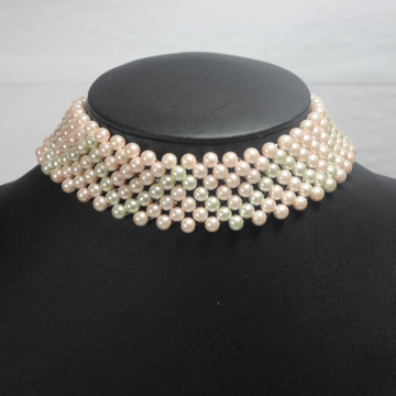 Fake Collar Imitation Pearl Necklace