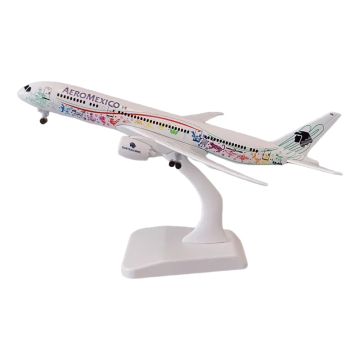 Aeromexico Aeromexo Airlines 20 ซม. Boeing B787 Airplane Model พร้อมเกียร์เชื่อมโยงไปถึง