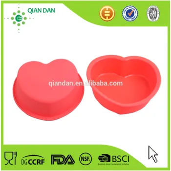 Hot Selling Red Heart-shaped Silicone Cake Molds